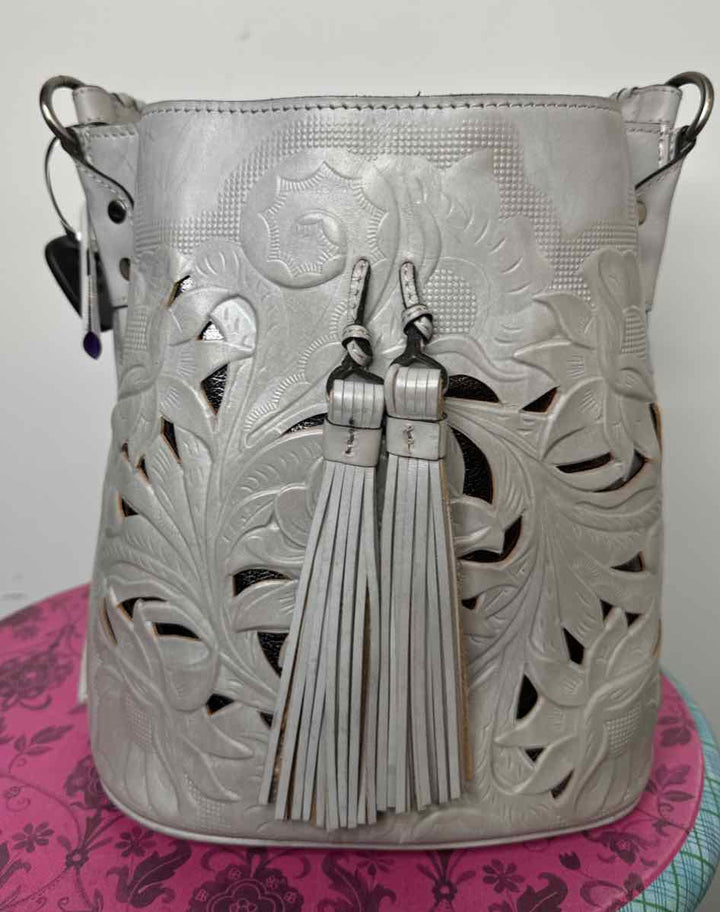 Patricia Nash Grey bucket bag