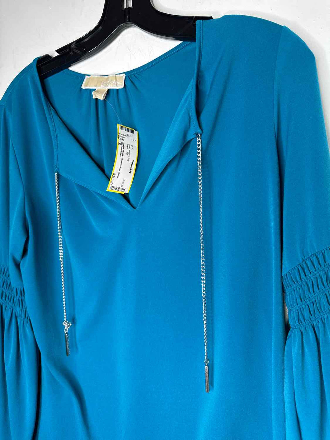 Michael Kors Women Size S Teal long sleeve top