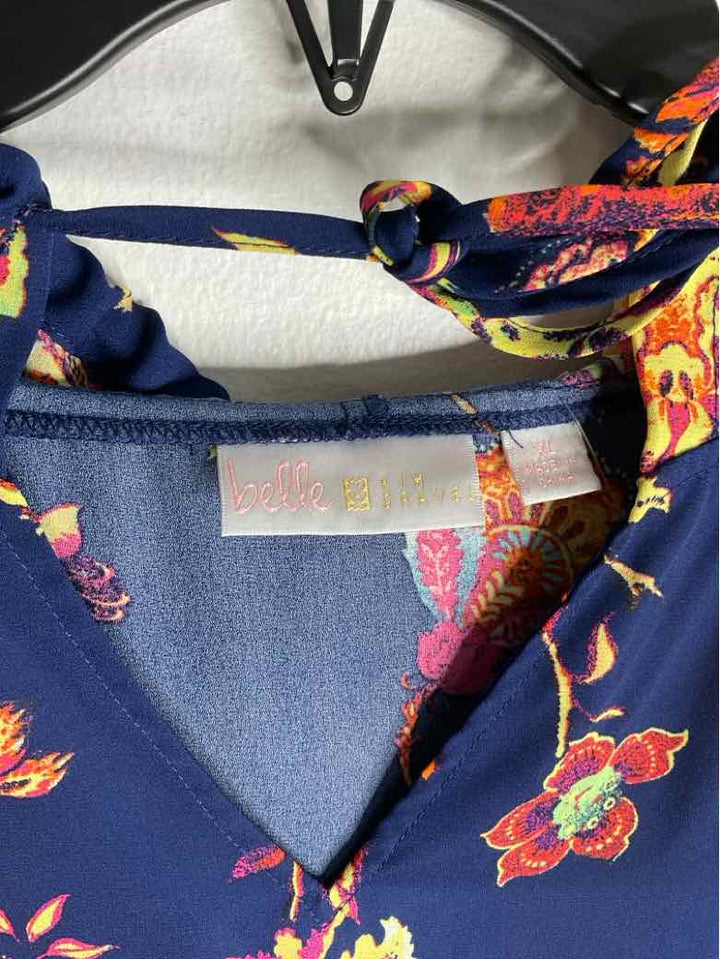 belle Kim Gravel Size XL Blue cover-Up