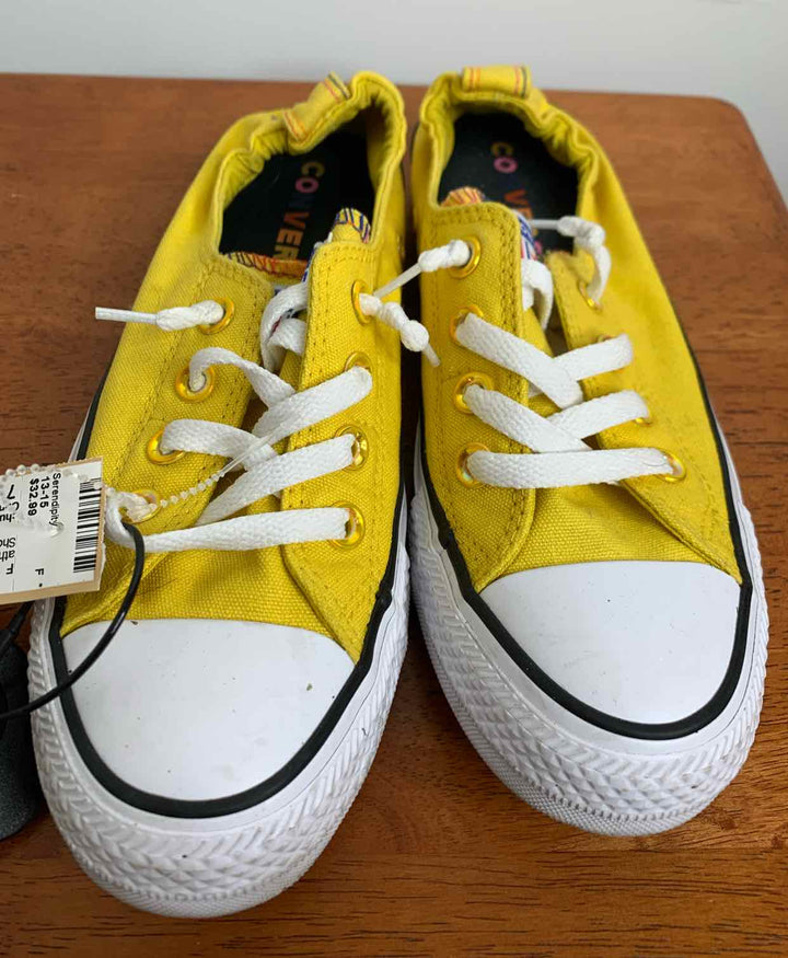 Converse Yellow W Shoe Size 7 athletic sneaker