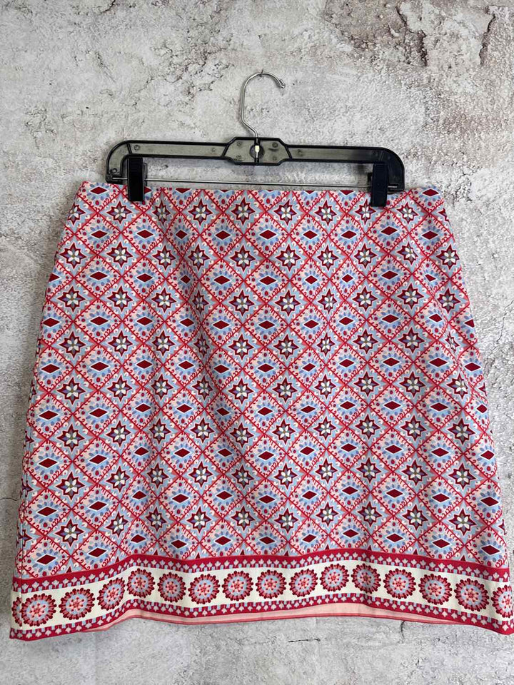 Talbots Size 14 Red knee length skirt