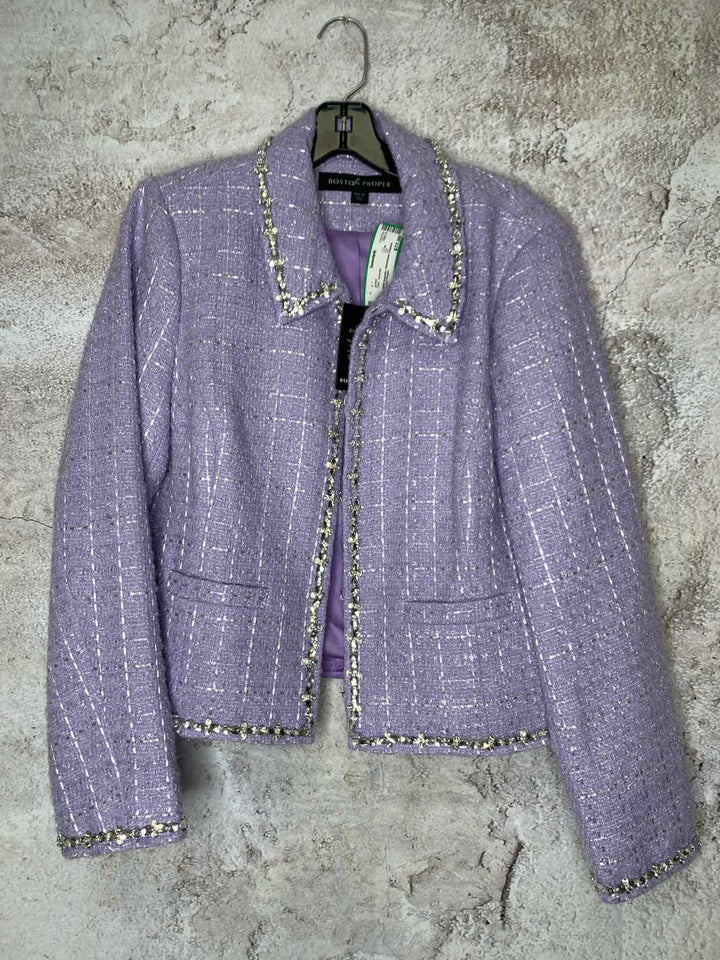 Boston Proper Lavender Women Size 16 jacket