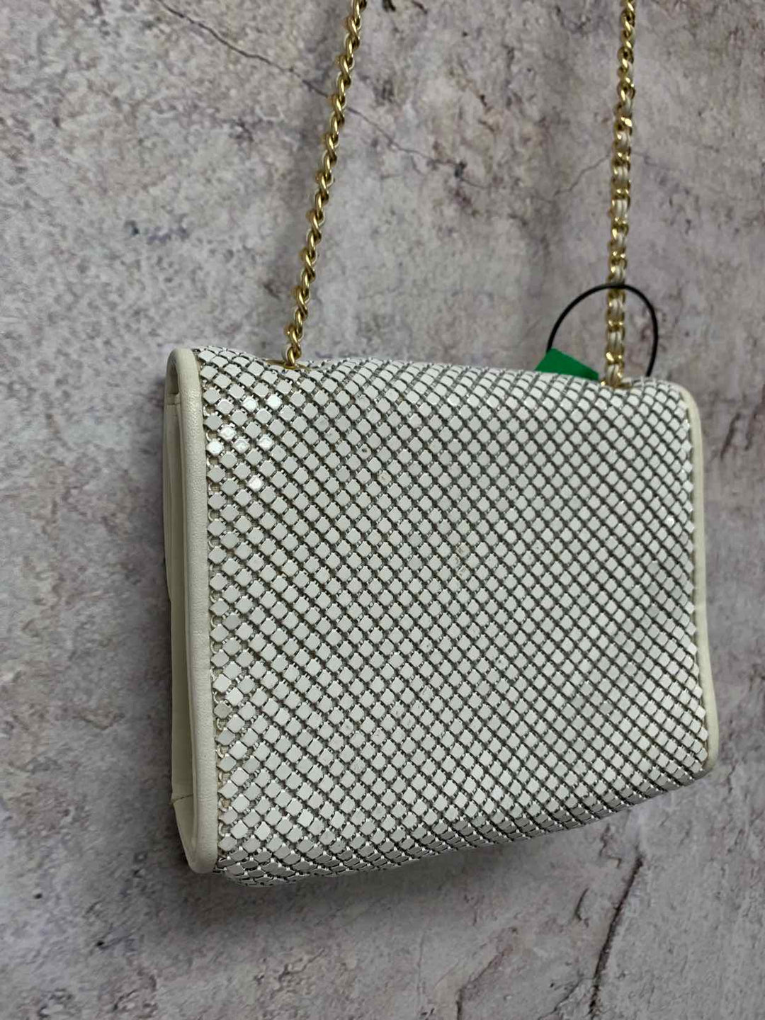 Whiting and Davis White evening bag