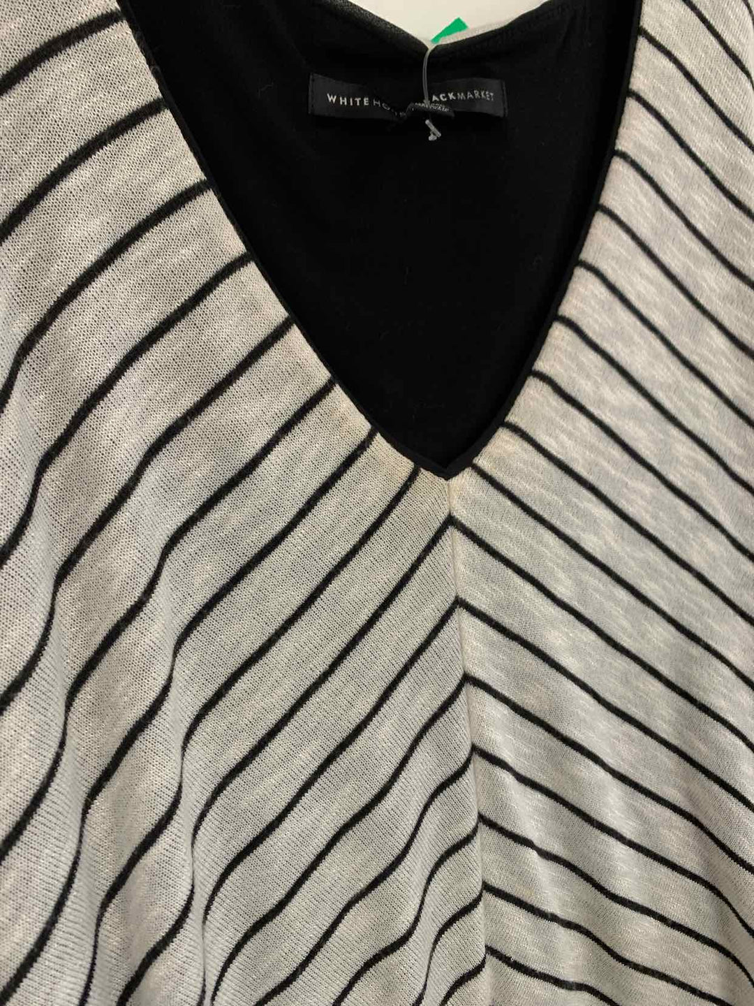 Women Size M White Black Market striped long sleeve dress