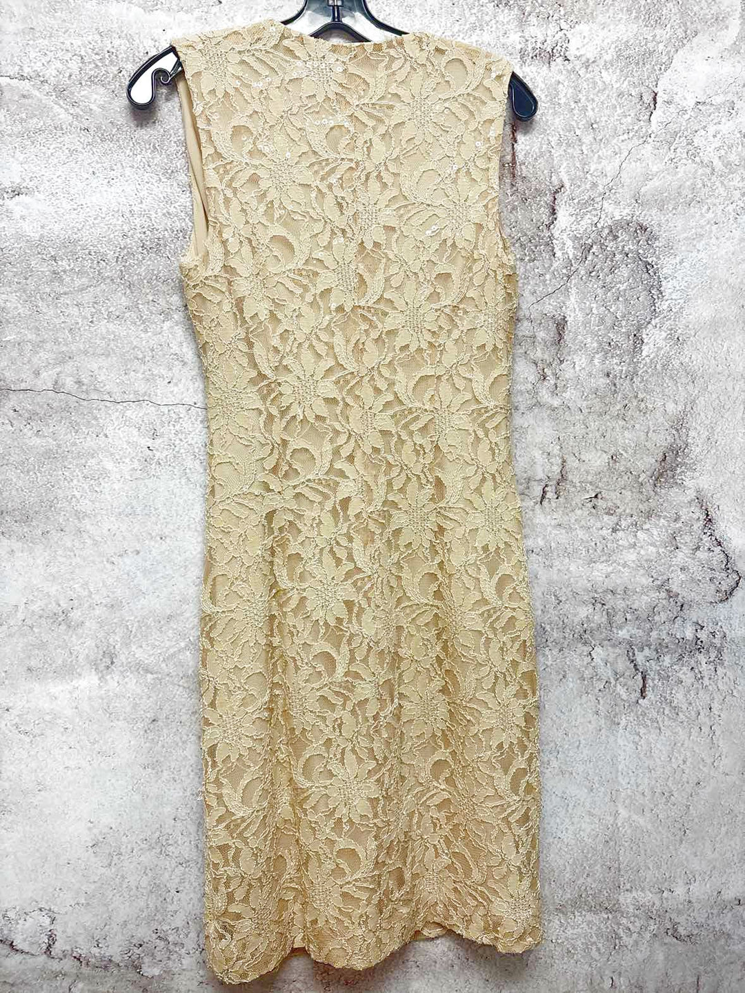 Ralph Lauren Size 6 Gold Silver Hardware formal dress