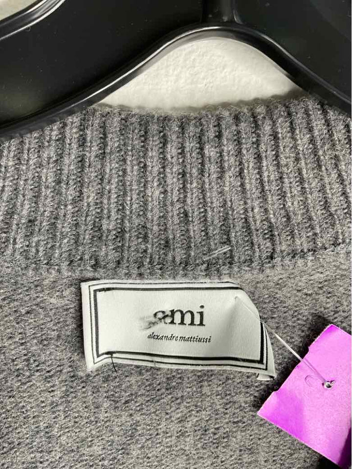 AMI Size L Grey sweater