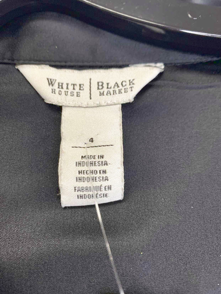 White Black Market Size 4 Black long sleeve top