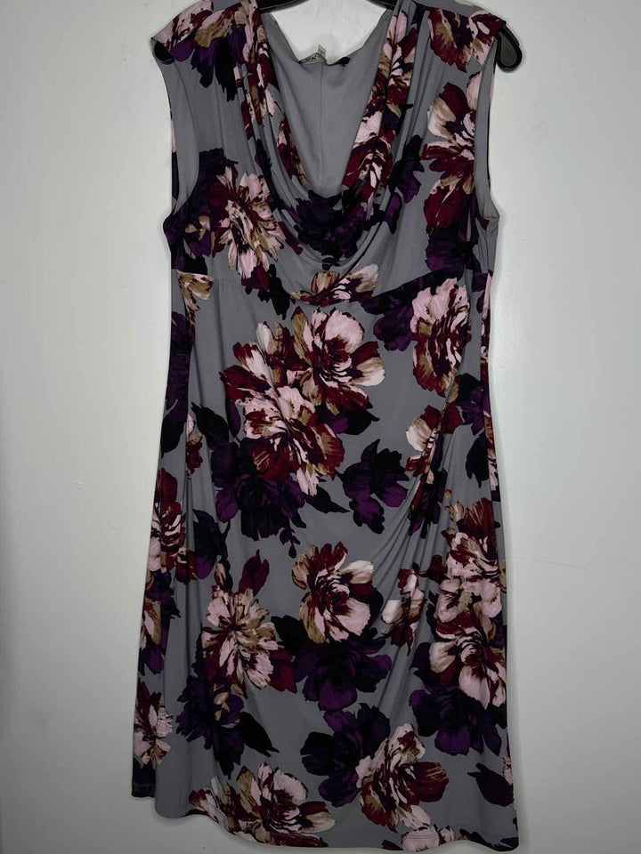 Women Size XL Anne Klein Plum sleeveless dress