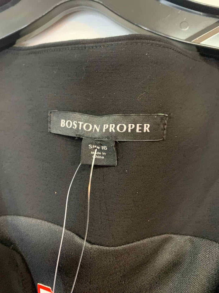 Women Size 16 Boston Proper Black short sleeve