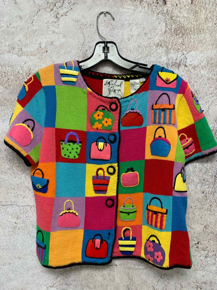 Michael Simon Women Size S Multi-Color cardigan