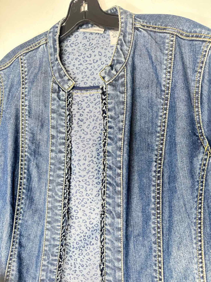 Chicos denim size 3 denim jacket