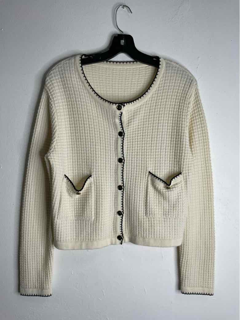 YESA Cream Button Down cardigan
