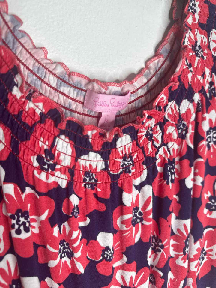 Lilly Pulitzer Size M Pink Floral short sleeve