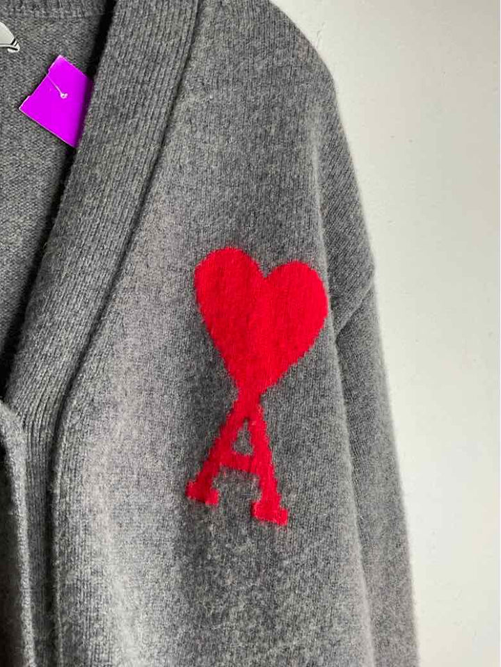 AMI Size L Grey sweater