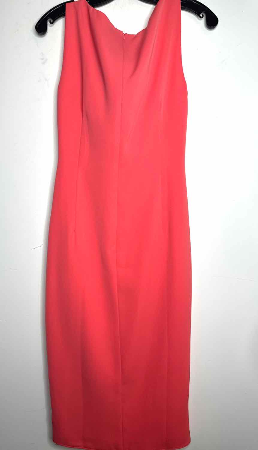 Women Size 6 black halo Salmon sleeveless dress