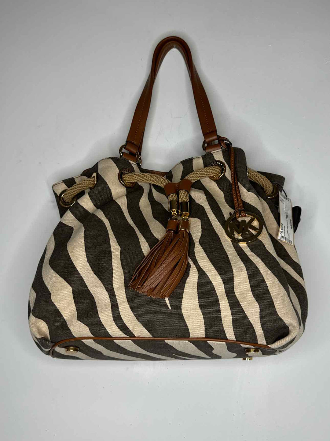 Michael Kors striped shoulder bag