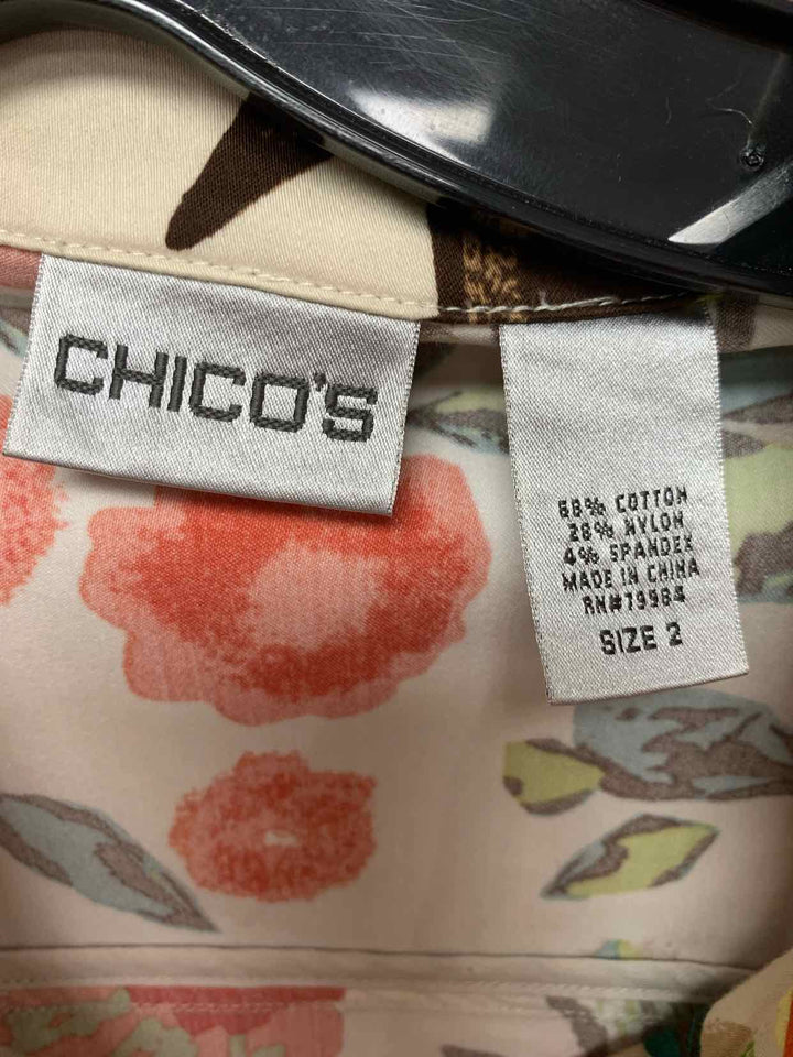 Chicos Orange Women Size 1 jacket