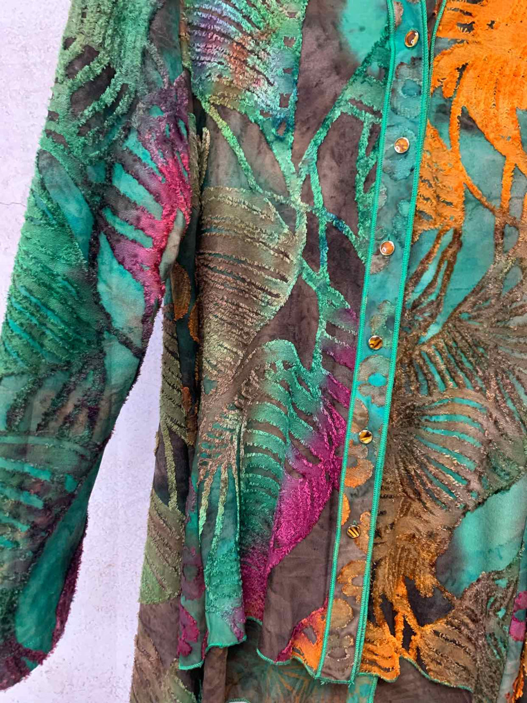 Paris Hues Women Size L Green long sleeve top