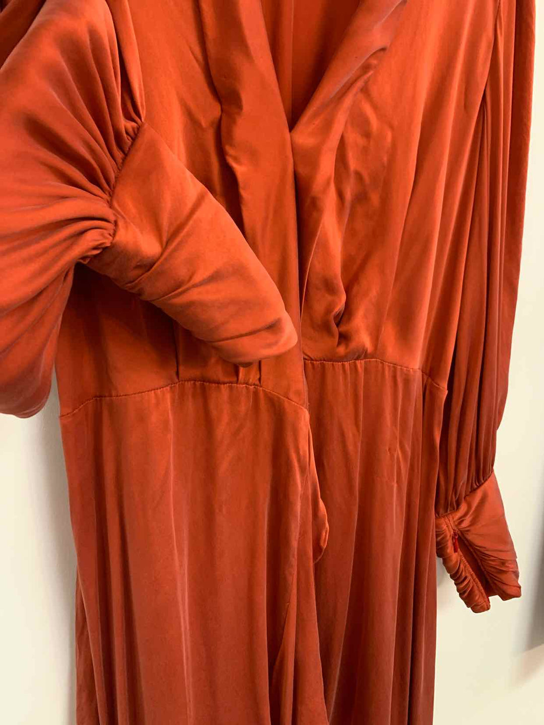 Zimmermann Size 1 Rust long sleeve dress