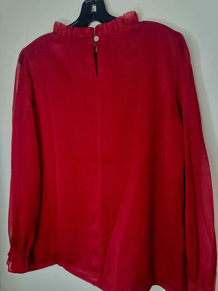 Shop The Mint Women Size M Burgundy long sleeve top