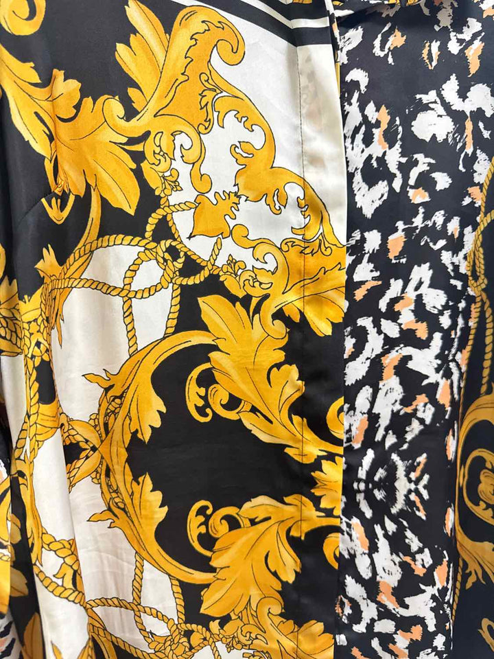 Alexia Admor Size 14 Gold Black long sleeve top