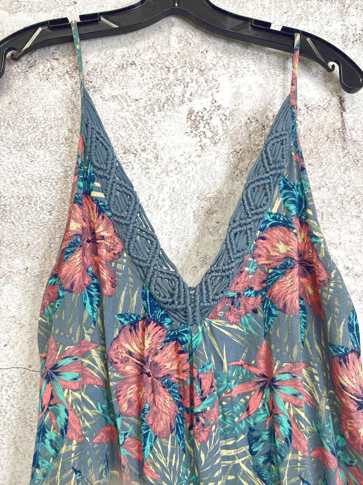 Roxy Size L Blue maxi sleeveless