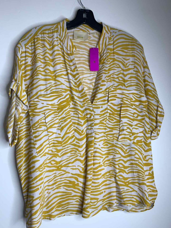 Maeve Women Size M Yellow short sleeve top