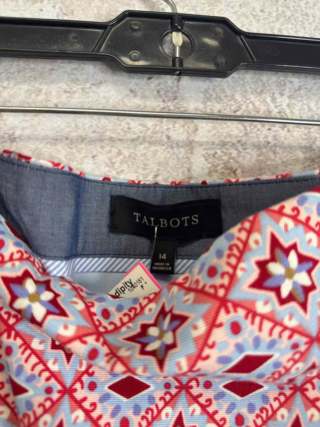 Talbots Size 14 Red knee length skirt