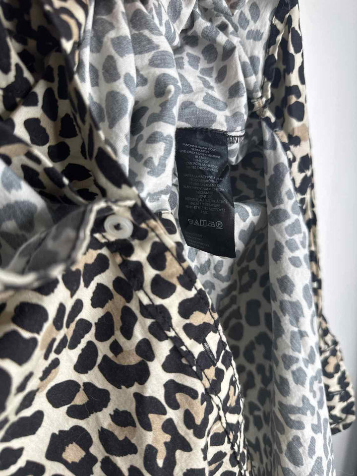 Maeve Size S Animal Print Button Down long sleeve top