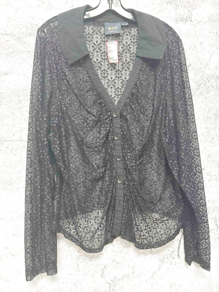 Maeve Black Women Size 3X jacket