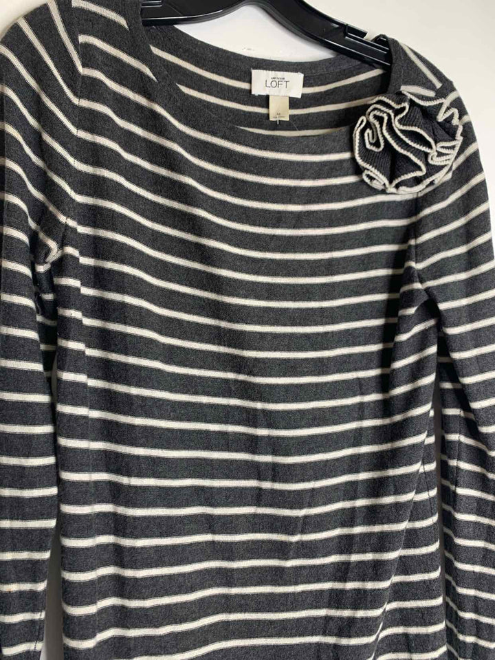 Loft Women Size M striped long sleeve top