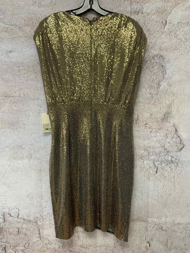Alex & Marie Size 16P Gold formal dress