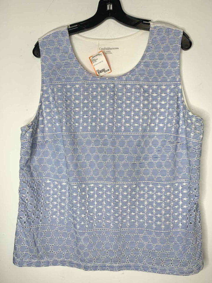 Croft & Barrow Women Size XXL Blue sleeveless
