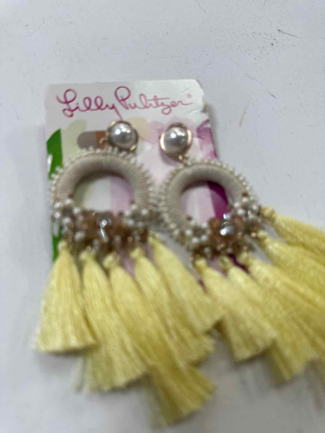 Lilly Pulitzer Size L/XL Yellow NWT Earrings