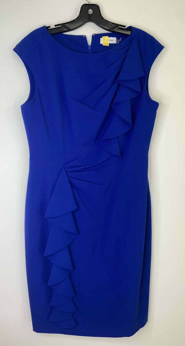 Women Size 10 Calvin Klein Blue sleeveless dress