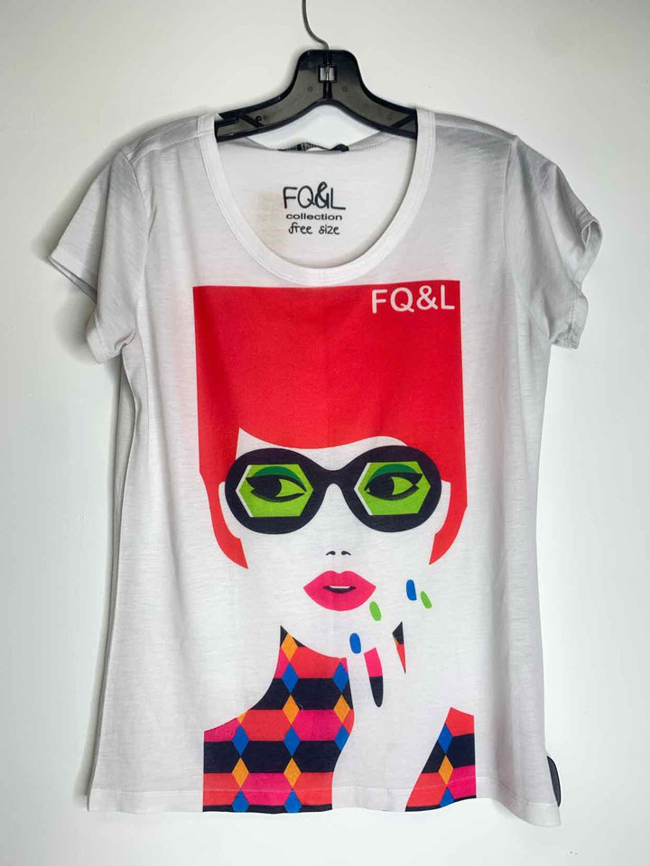 FQ& L Collection White short sleeve top