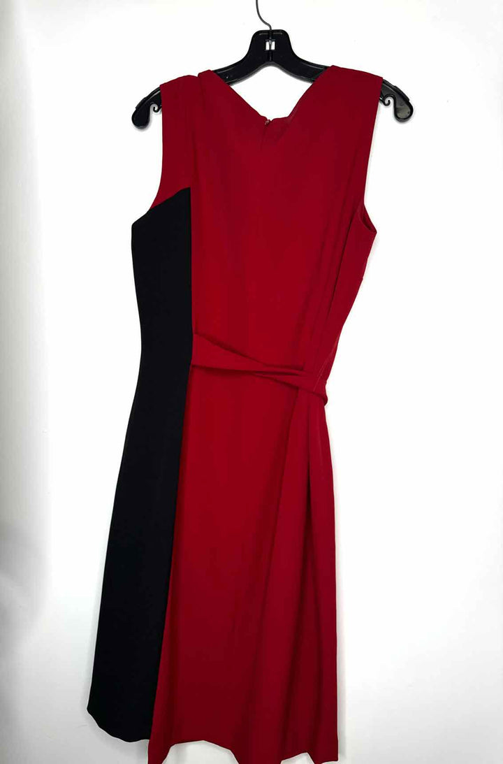 Women Size 14 Kasper Red sleeveless dress