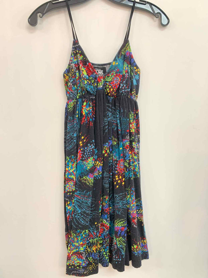 Vans Size L Black Knotted Front spaghetti strap dress