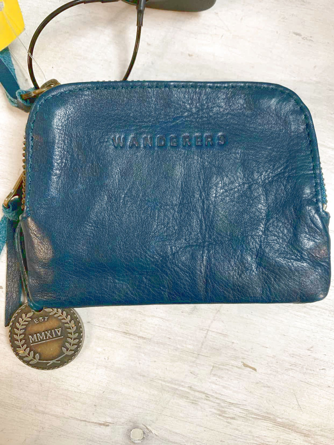 Wanderers Travel Co. Blue wallet