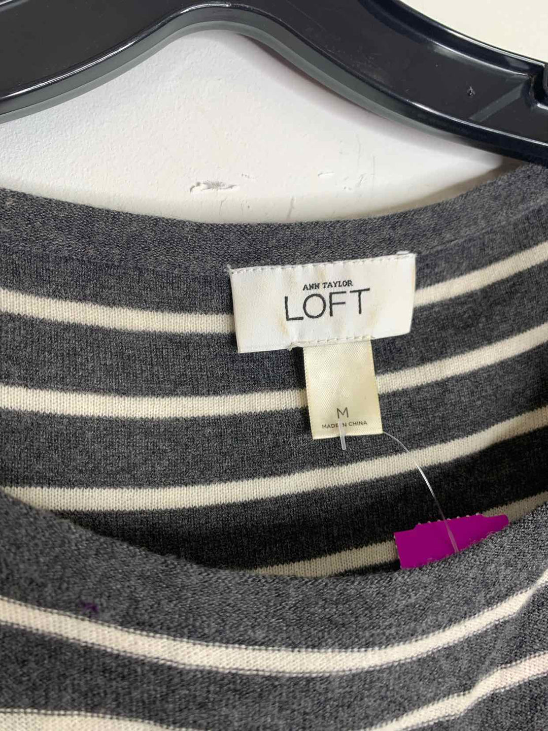 Loft Women Size M striped long sleeve top