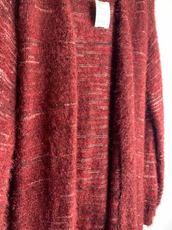 Knox Rose Women Size M Burgundy cardigan