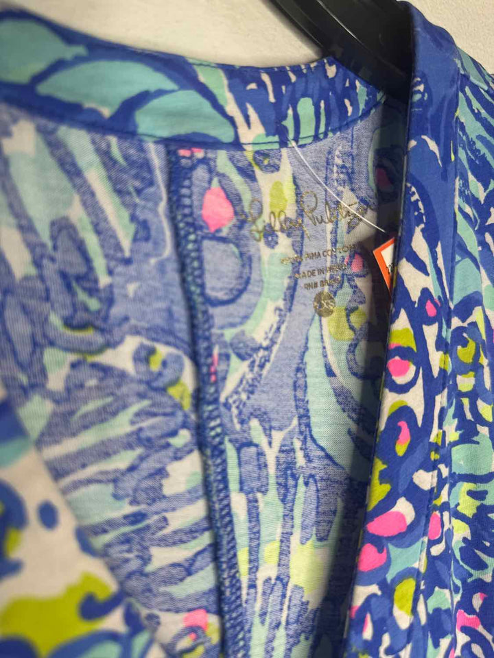 Lilly Pulitzer Size XXS Blue Paisley sleeveless dress