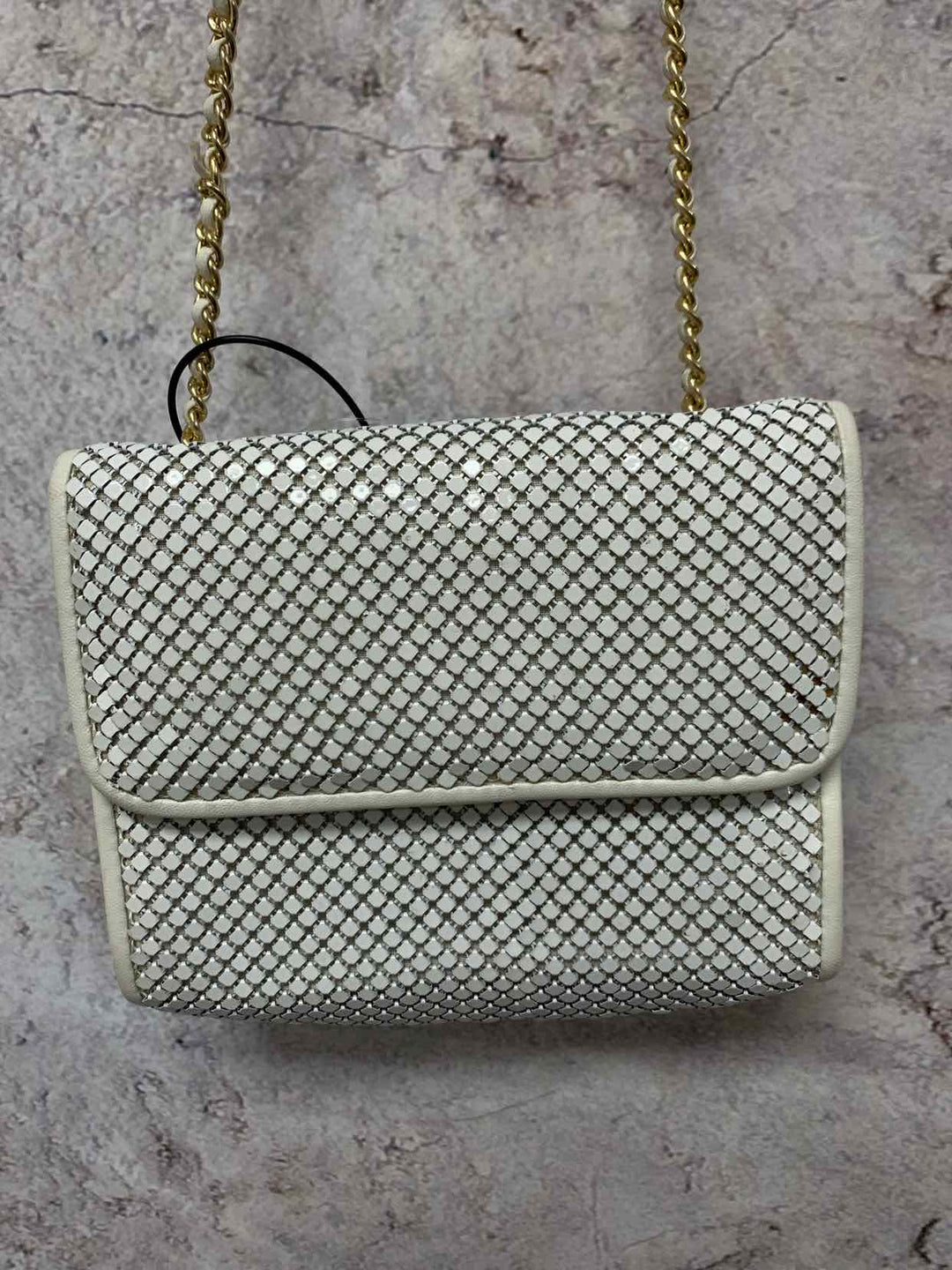 Whiting and Davis White evening bag