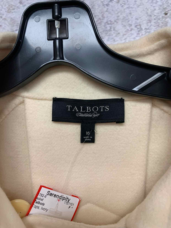 Talbots Ivory Women Size 16 jacket