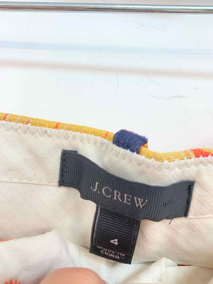 J Crew Size 4 Orange Floral casual