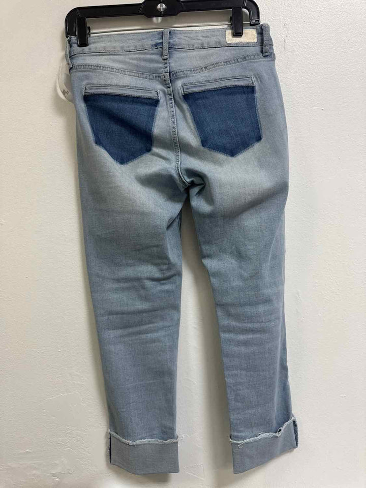 Polo Size 4 Denim Distressed /Fringe jean capri