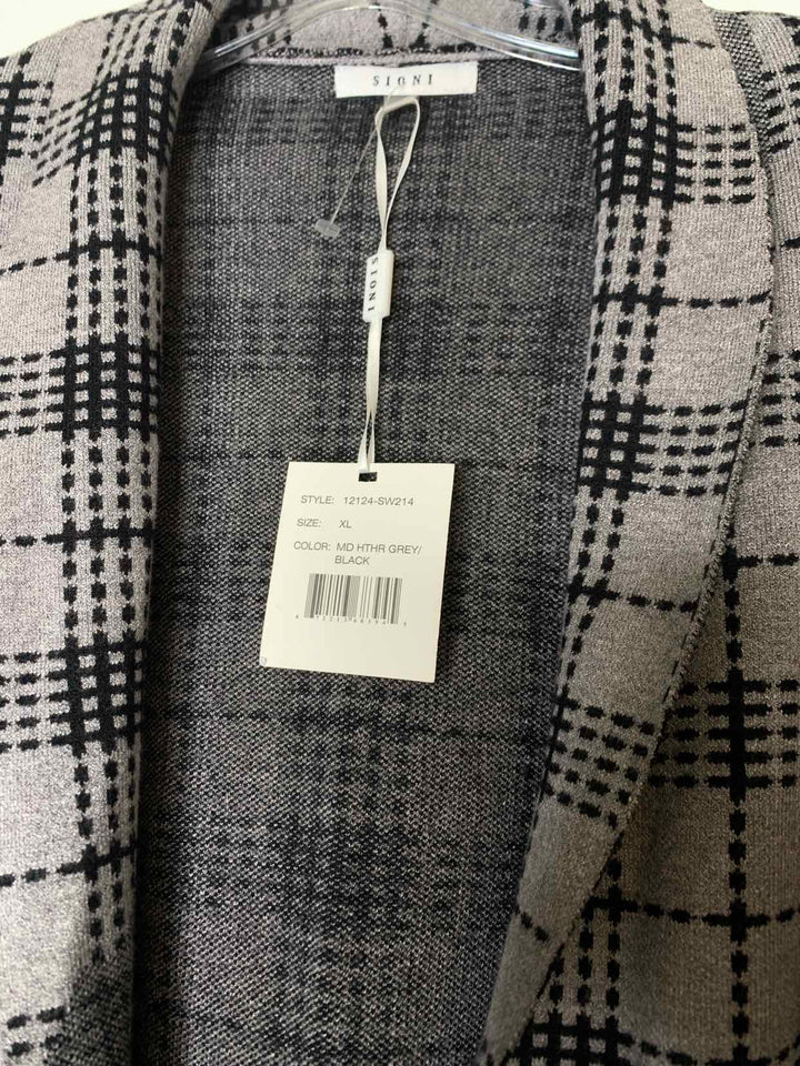 Sioni Women Size XL Grey cardigan