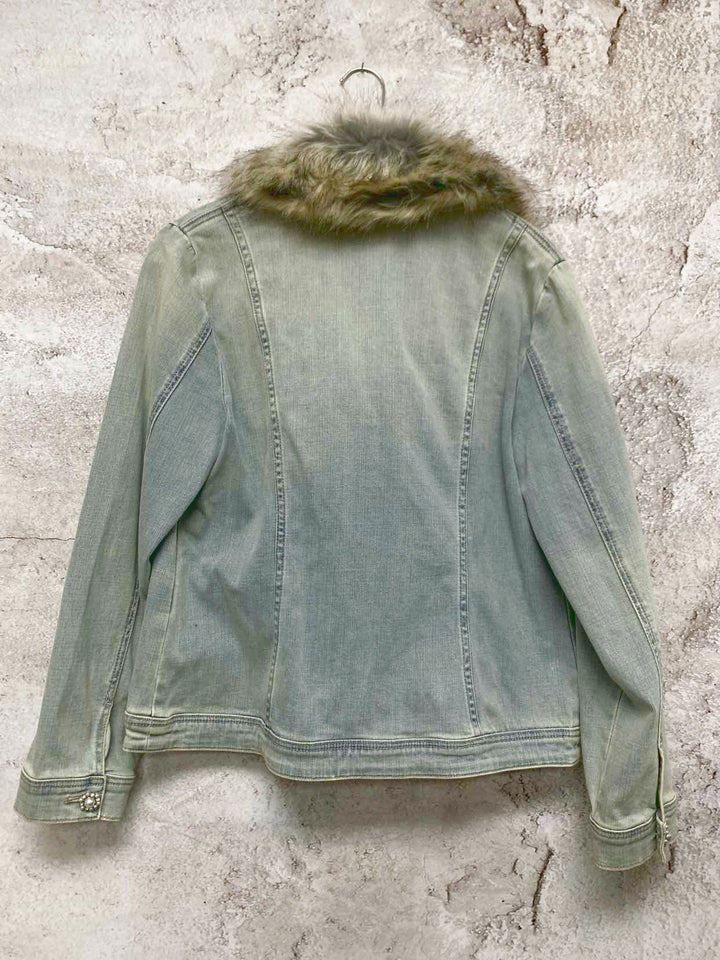 Chicos Size 1 Denim denim jacket