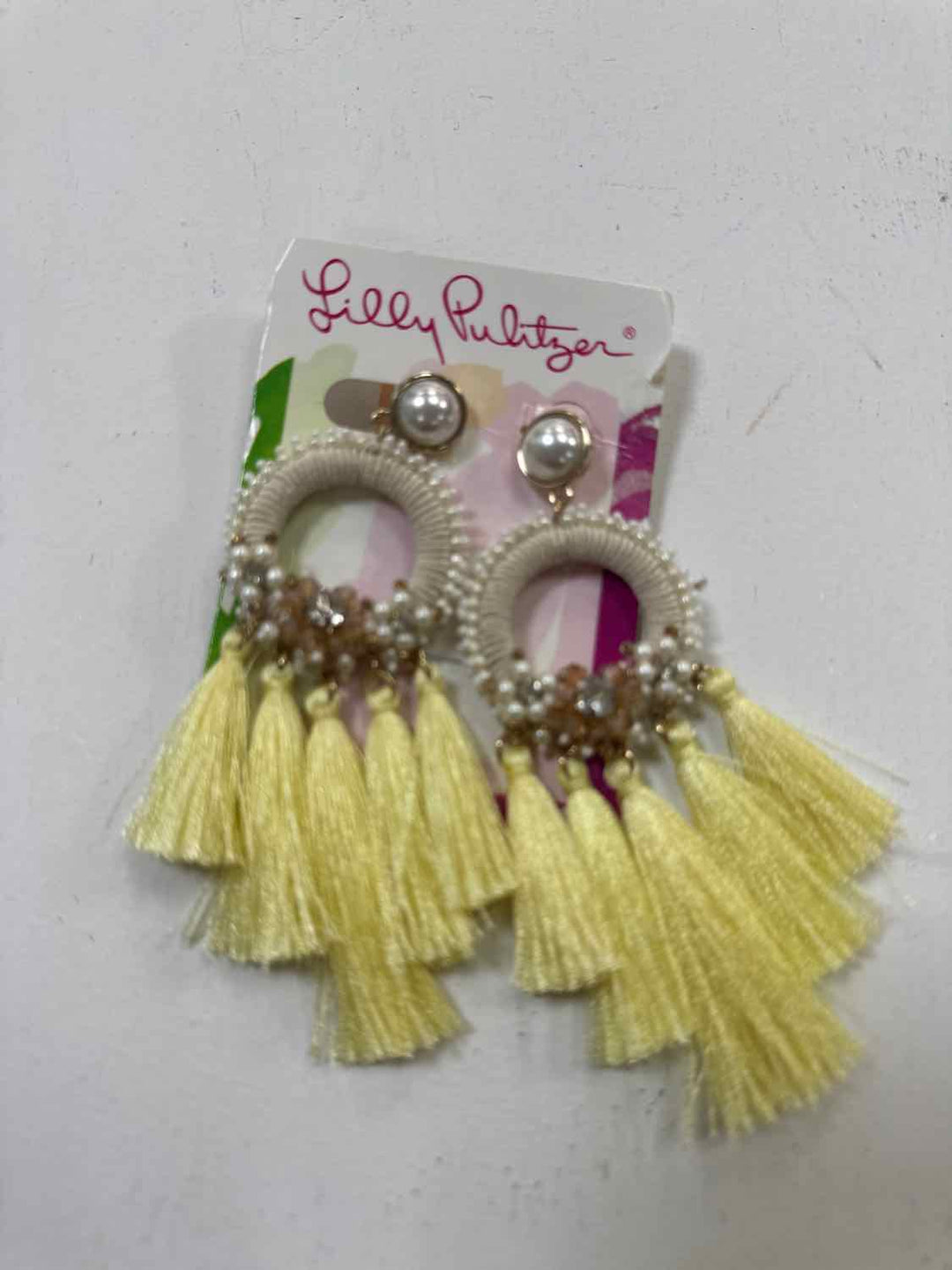 Lilly Pulitzer Size L/XL Yellow NWT Earrings