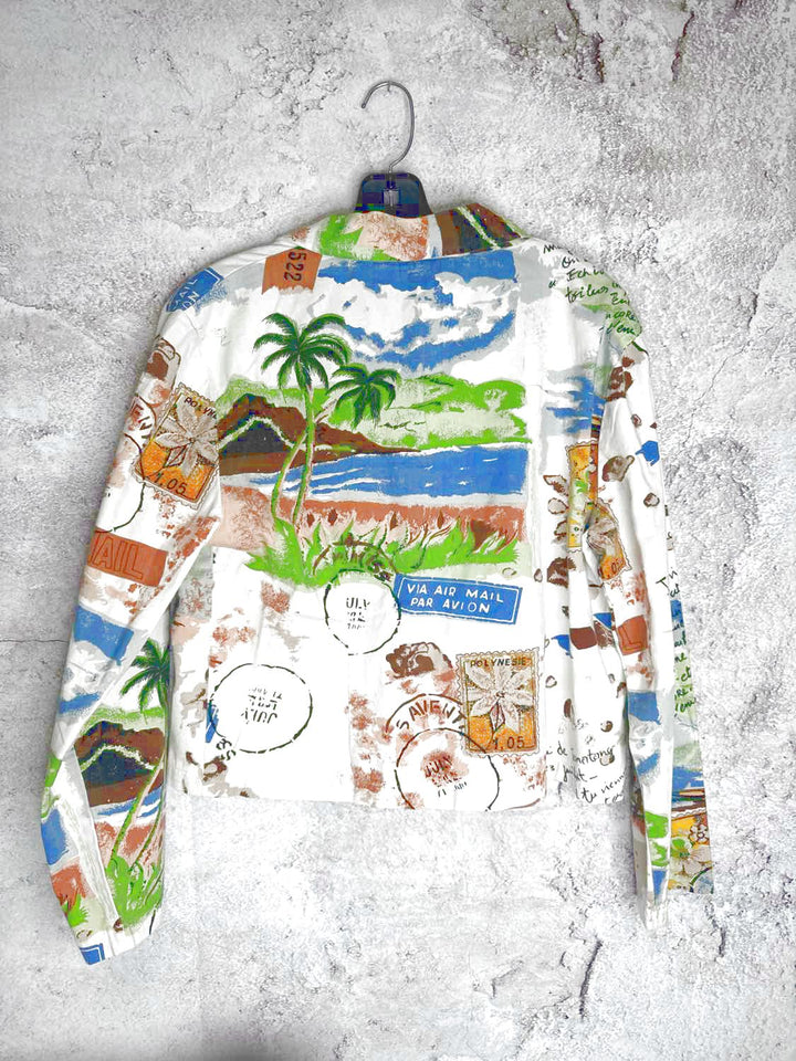 Tropico Size L Beige Blue jacket